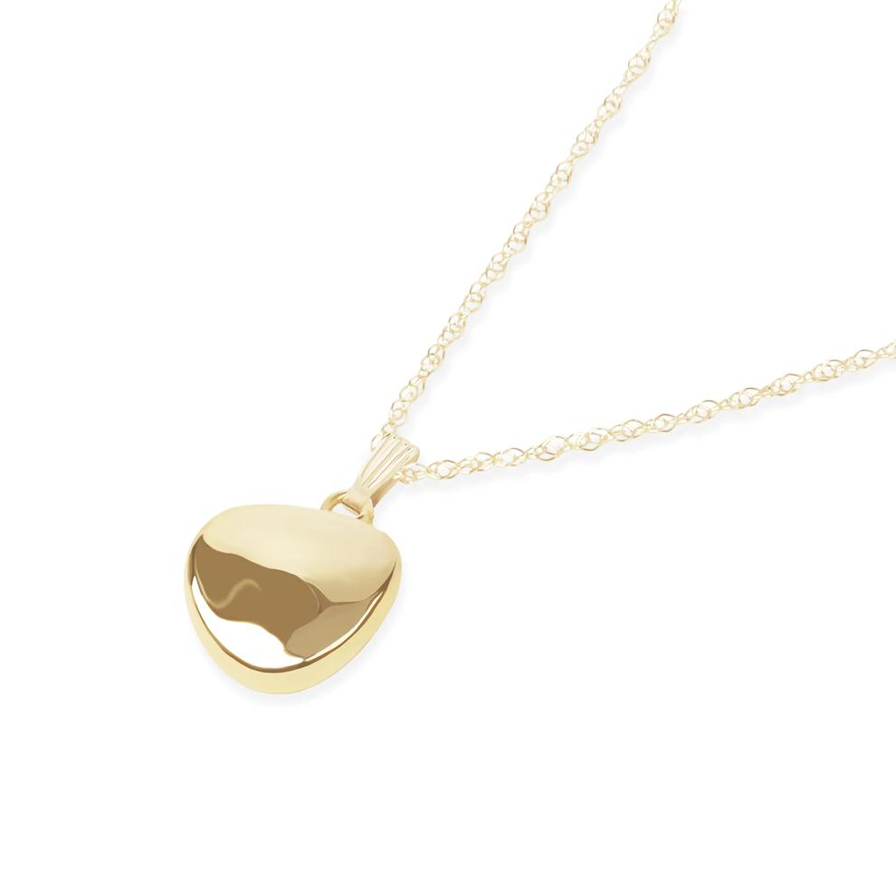 Oval Disc Pendant Necklace in 14K Yellow Gold – Image 4 of 4