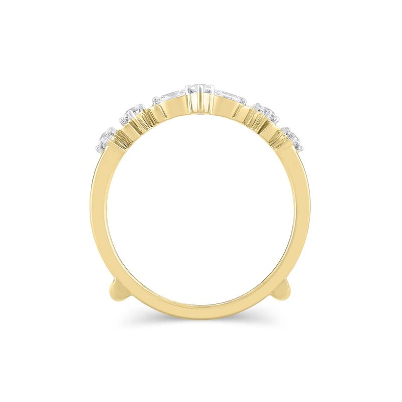 Lab Grown Diamond Round &amp; Marquise Ring Insert in 14K Yellow Gold &#40;1/3 ct. tw.&#41; – Image 2 of 3