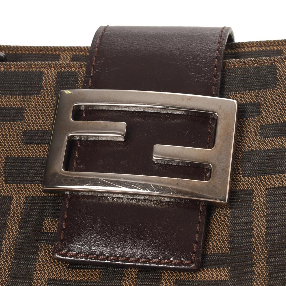 Pre-Owned Fendi Zucca Canvas Shoulder Bag Small Shoulder – Image 7 of 8