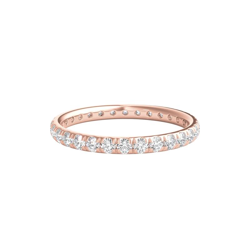 Diamond Wedding Band with Eternity Setting in 14K Rose Gold &#40;1 ct. tw.&#41; – Image 1 of 3