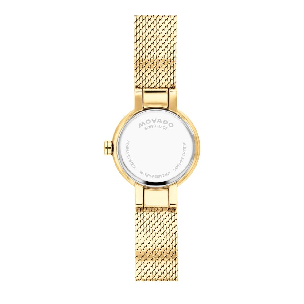 Ladies' Museum Velura Mini Watch in Gold-Tone Stainless Steel and Milanese Mesh – Image 3 of 3
