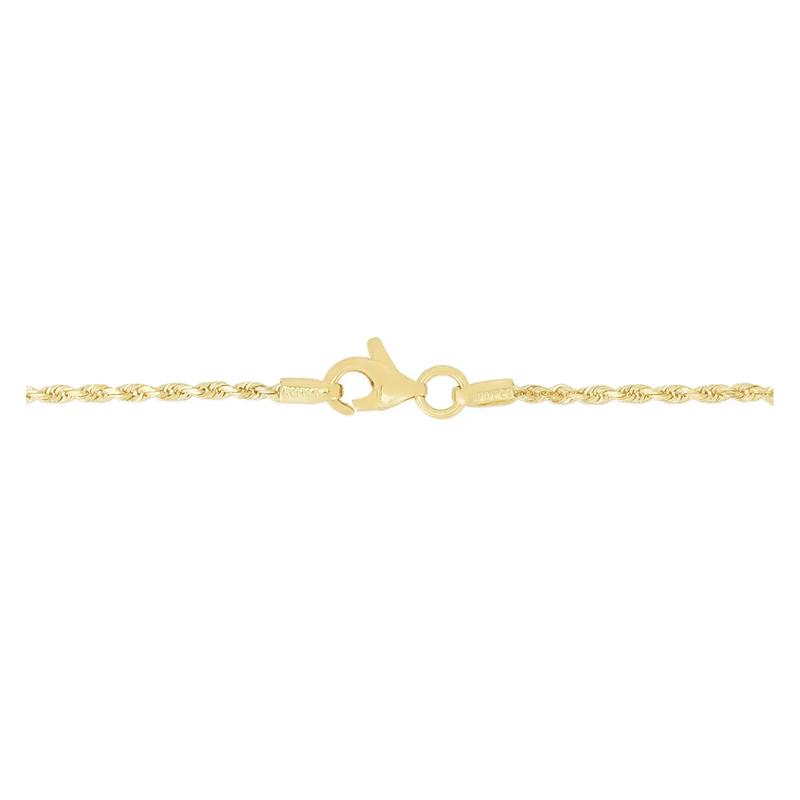 Rope Chain Necklace in 14K Yellow Gold, 1.5mm, 20&rdquo; – Image 2 of 3
