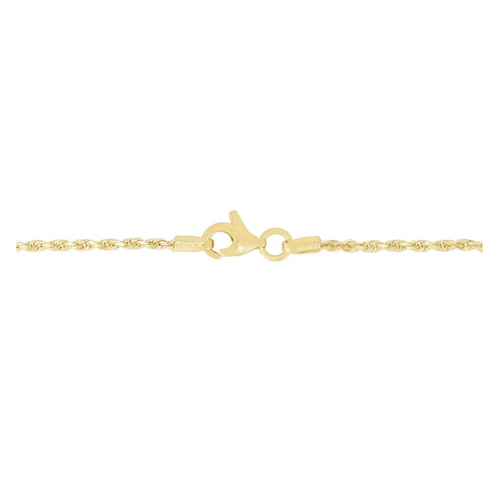 Rope Chain Necklace in 14K Yellow Gold, 1.5mm, 20&rdquo; – Image 2 of 3