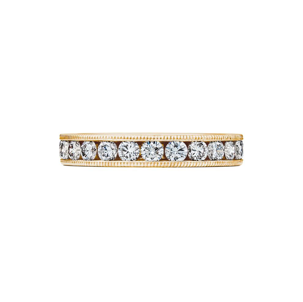 Lab Grown Diamond Channel Milgrain Eternity Band in 14K Yellow Gold (1 5/8 ct. tw.) – Image 1 of 4