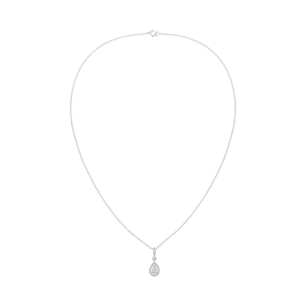Diamond Drop Pendant Necklace in Sterling Silver (1/2 ct. tw.) – Image 3 of 4