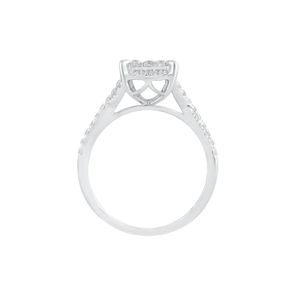 Diamond Composite Engagement Ring in 10K White Gold (5/8 ct. tw.) – Image 2 of 3