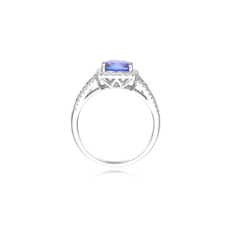 Tanzanite and Diamond Ring in 14K White Gold &#40;7/8 ct. tw.&#41; – Image 2 of 5