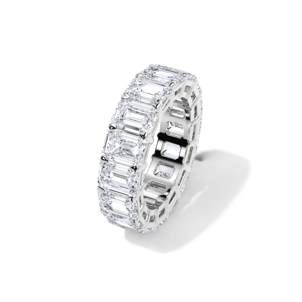 Lab Grown Diamond Emerald-Cut Eternity Band – Image 4 of 4