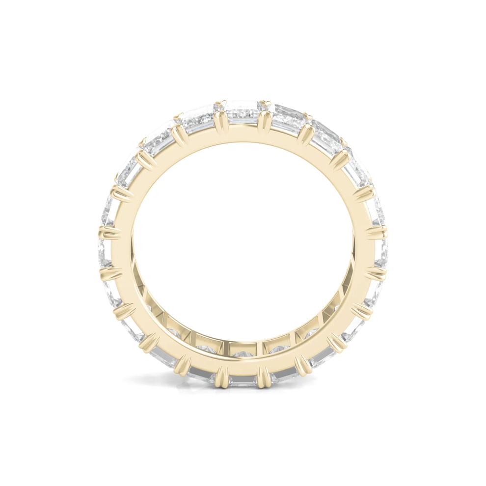 Lab Grown Emerald-Cut Diamond Eternity Band in 14K Yellow Gold (5 ct. tw.)  – Image 2 of 3