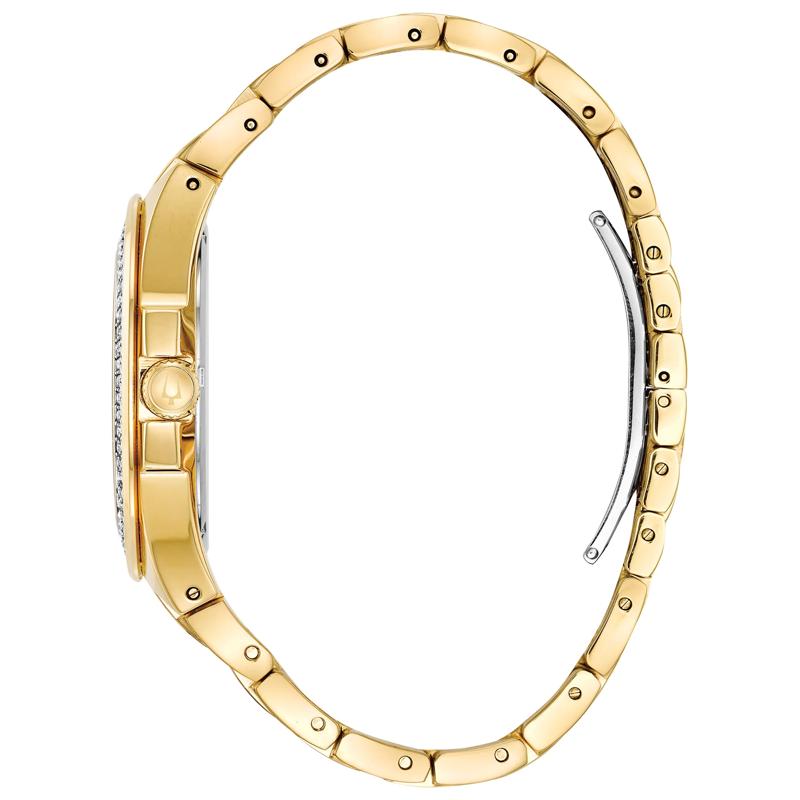 Men&#39;s Bulova Phantom Watch in Yellow Gold-Tone Stainless Steel, 42MM – Image 2 of 3