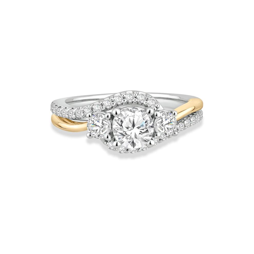 Diamond Round Engagement Ring in 14K White Gold (1 1/4 ct. tw.) – Image 1 of 8