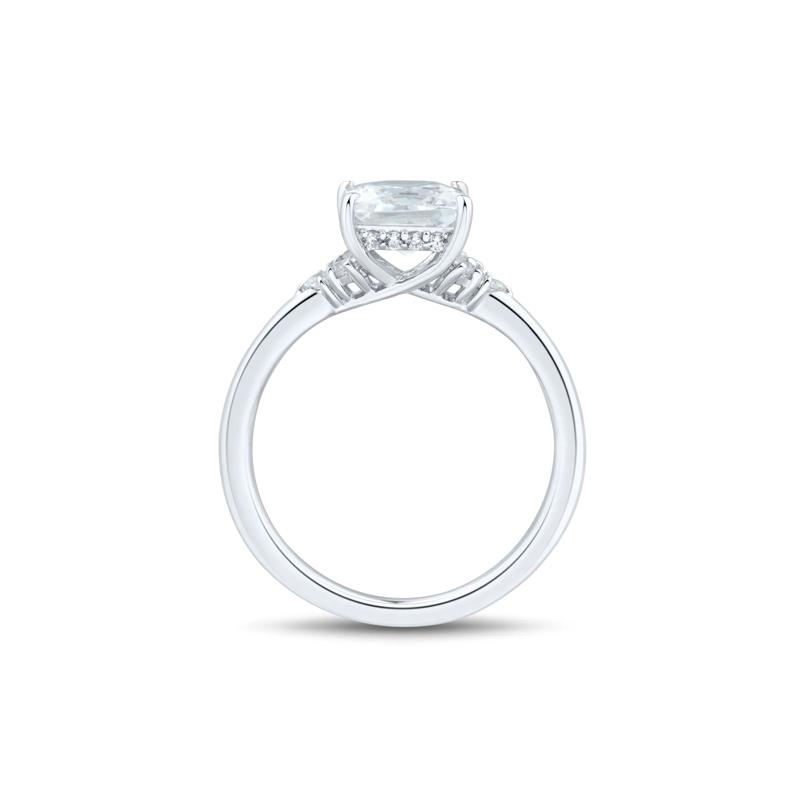 Lab Grown Diamond Princess-Cut Engagement Ring in 14K White Gold &#40;2-1/3 ct. tw.&#41; – Image 2 of 3