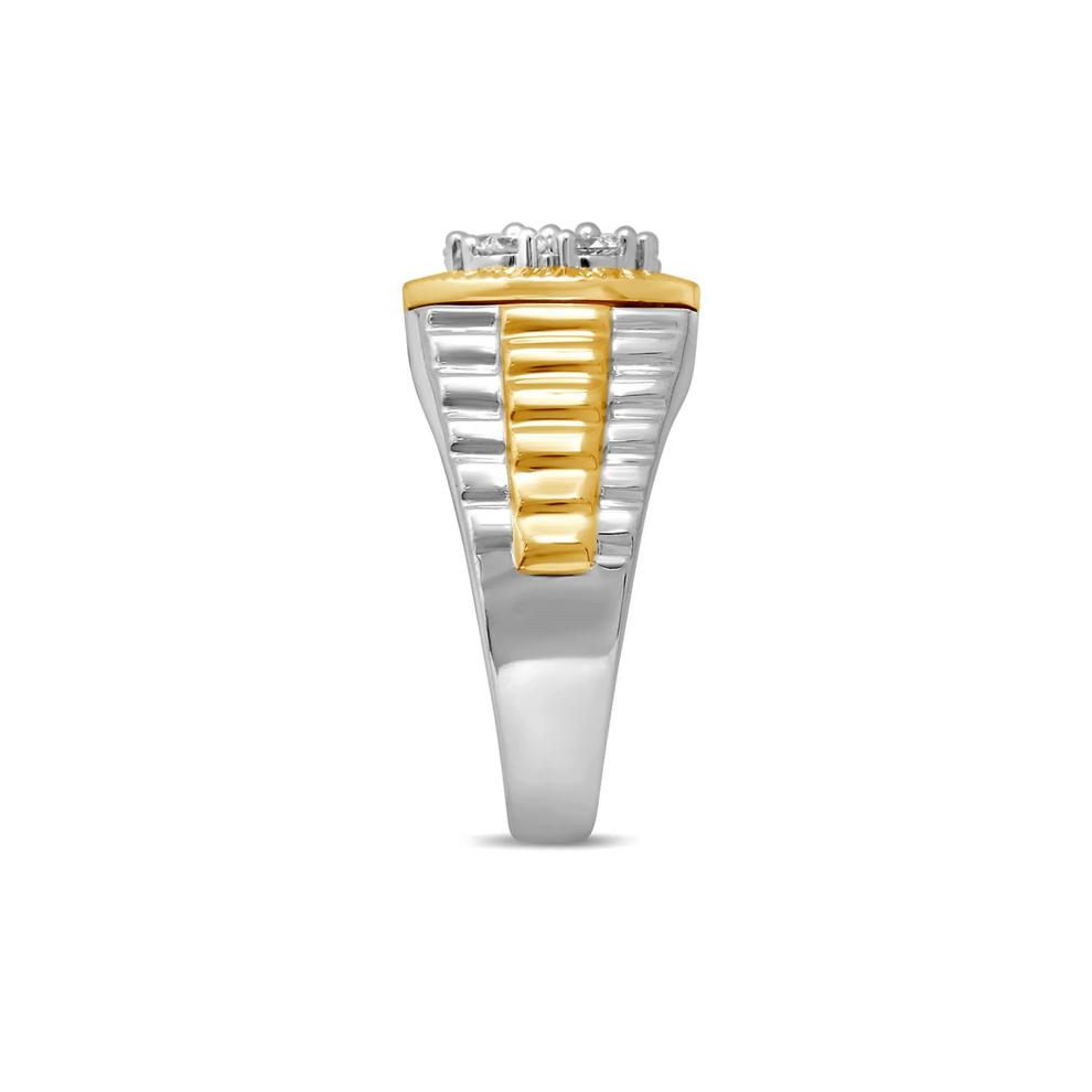 Men's Diamond Ring in 10K White &amp; Yellow Gold (1 ct. tw.) – Image 3 of 3