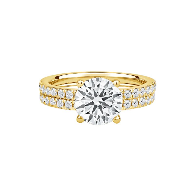 Charlotte Lab Grown Diamond Engagement Ring Set in 14K Yellow Gold &#40;2 3/4 ct. tw.&#41; – Image 1 of 4