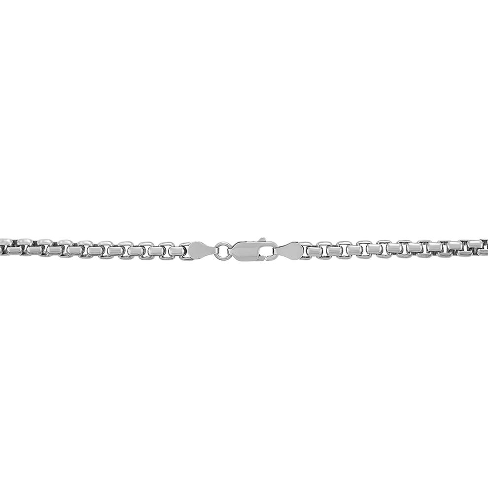 Round Box Chain in Sterling Silver, 22" – Image 2 of 2