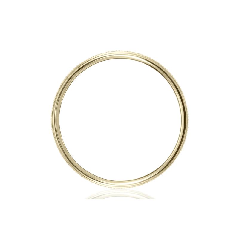 Milgrain Wedding Band in 14K Yellow Gold – Image 2 of 3
