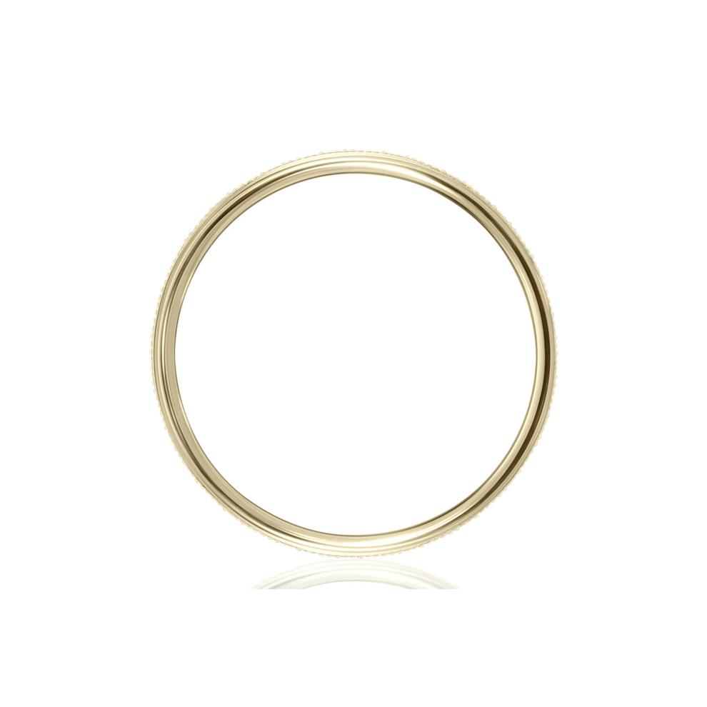 Milgrain Wedding Band in 14K Yellow Gold – Image 2 of 3