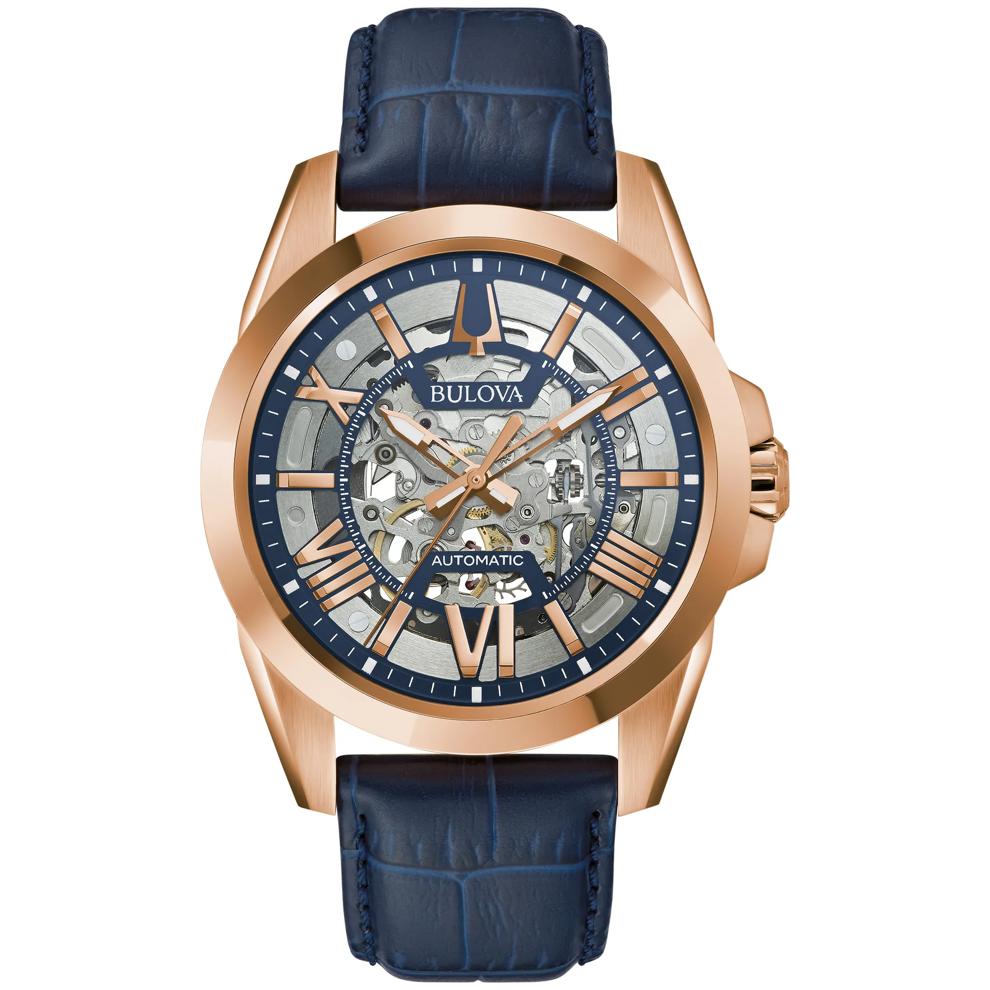 Men's Sutton Watch in Blue Leather – Image 1 of 3