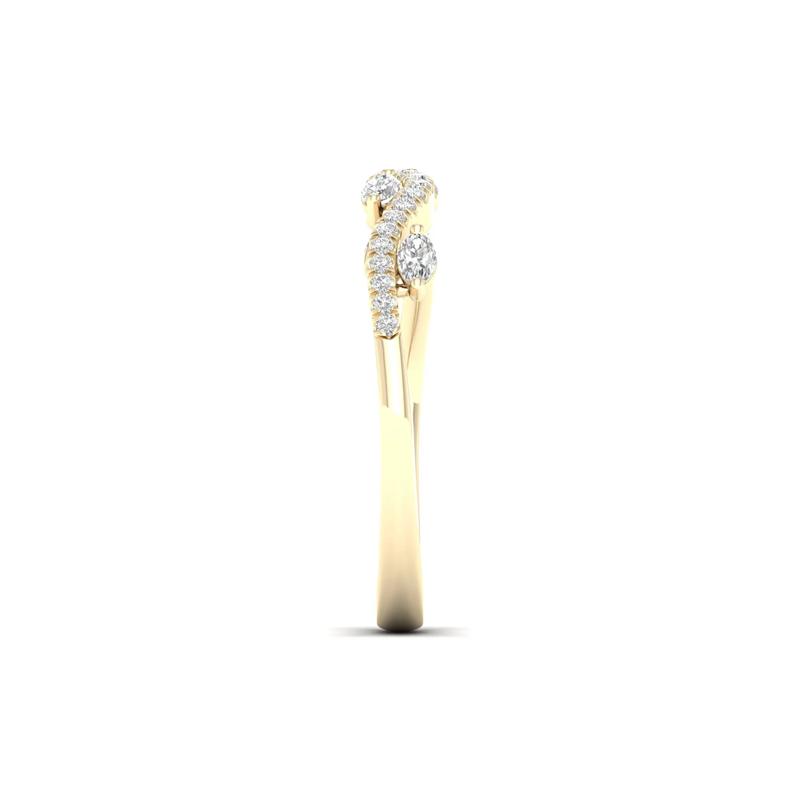 Diamond Vine Anniversary Band in 14K Yellow Gold &#40;1/4 ct. tw.&#41; – Image 3 of 5