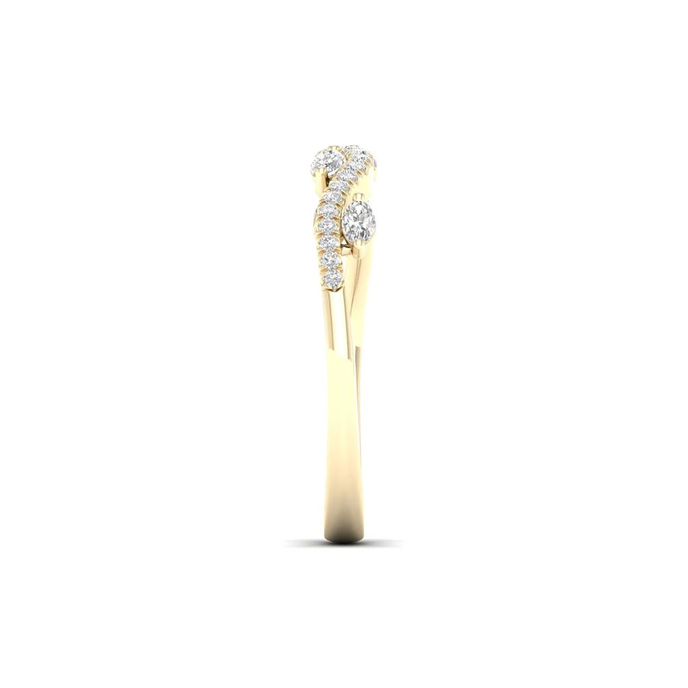 Diamond Vine Anniversary Band in 14K Yellow Gold (1/4 ct. tw.) – Image 3 of 5