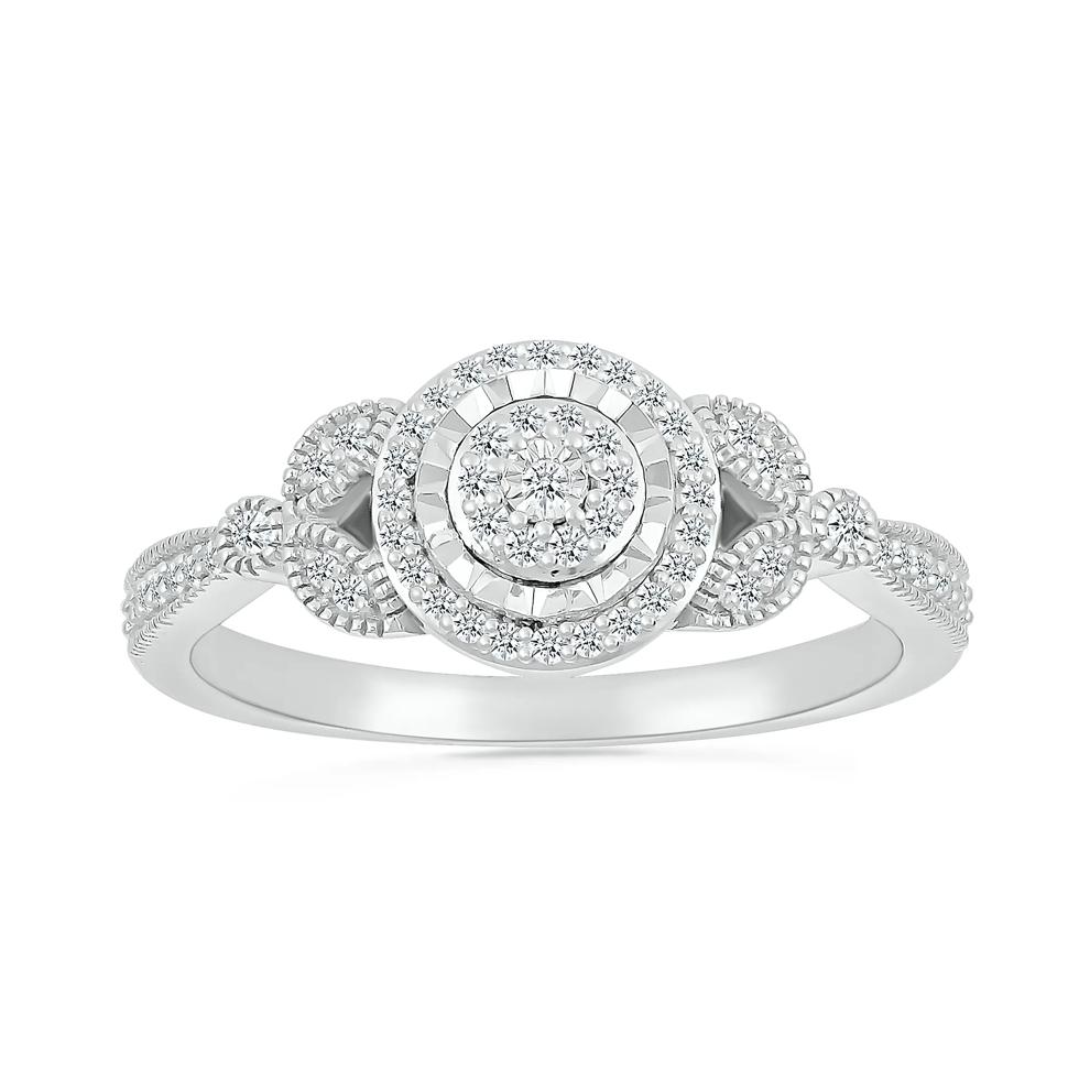 Diamond Promise Ring in Sterling Silver (1/6 ct. tw.) – Image 4 of 5