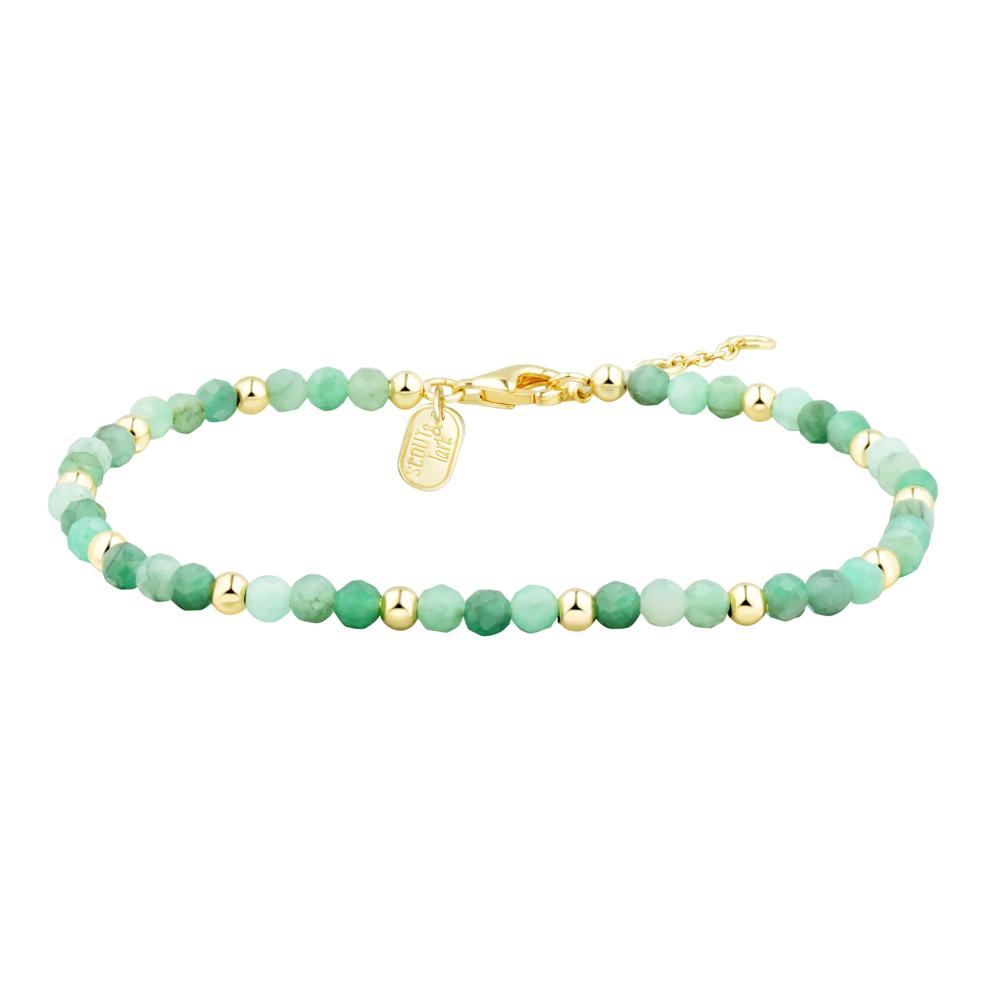 Emerald Bead Bracelet in Vermeil – Image 2 of 4