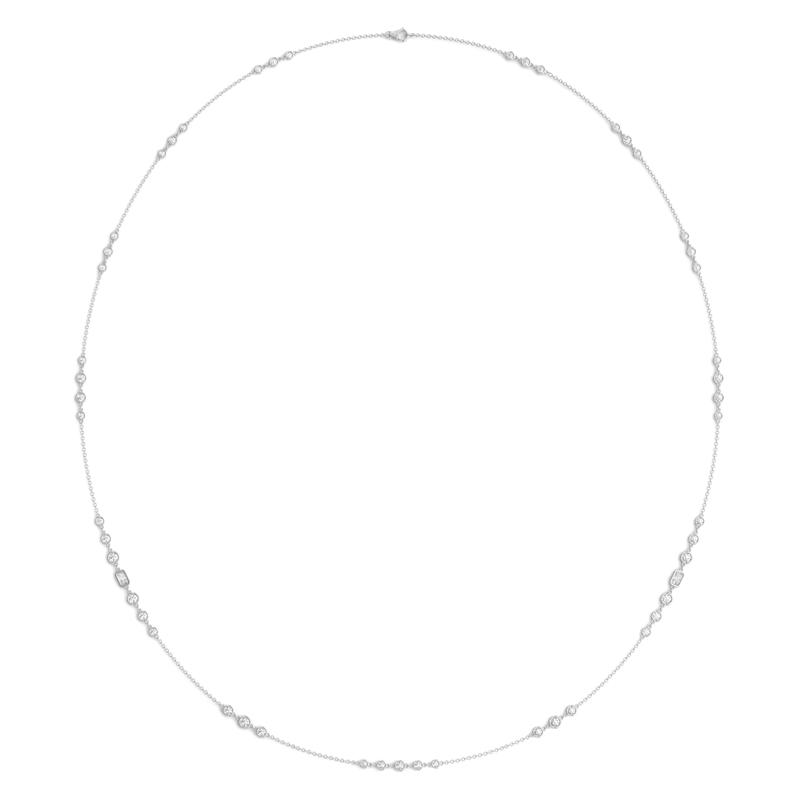 Diamond Opera Station Necklace in 18K White Gold &#40;5 ct. tw.&#41; – Image 2 of 3