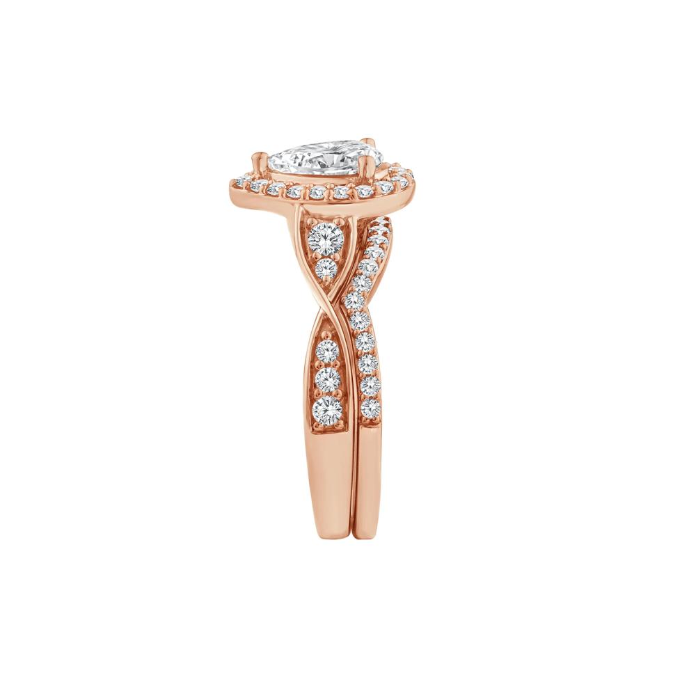 Lab Grown Diamond Pear-Shaped Engagement Ring in 10K Rose Gold (1 1/3 ct. tw.) – Image 3 of 3