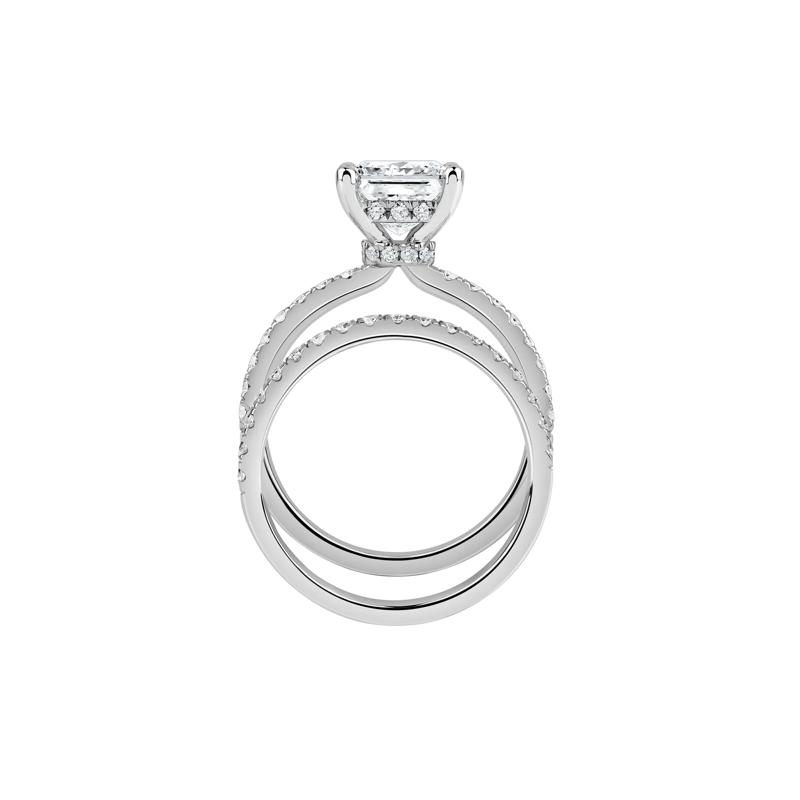 Charlotte Lab Grown Diamond Engagement Set in 14K White Gold &#40;2 3/4 ct. tw.&#41; – Image 2 of 5