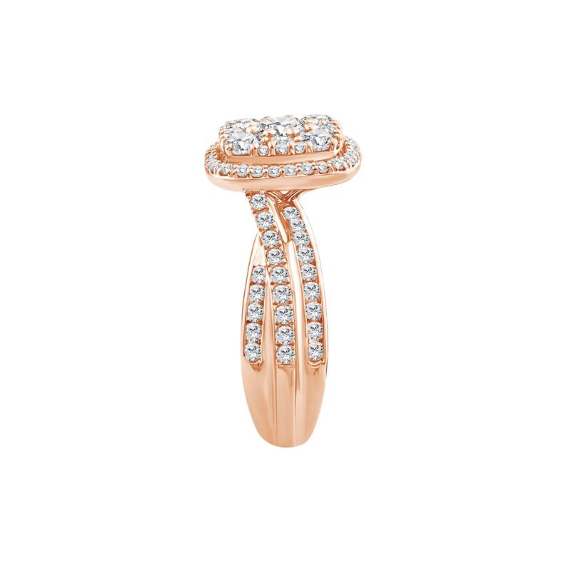 Diamond Composite Engagement Ring in 10K Rose Gold (2 ct. tw.) – Image 3 of 3