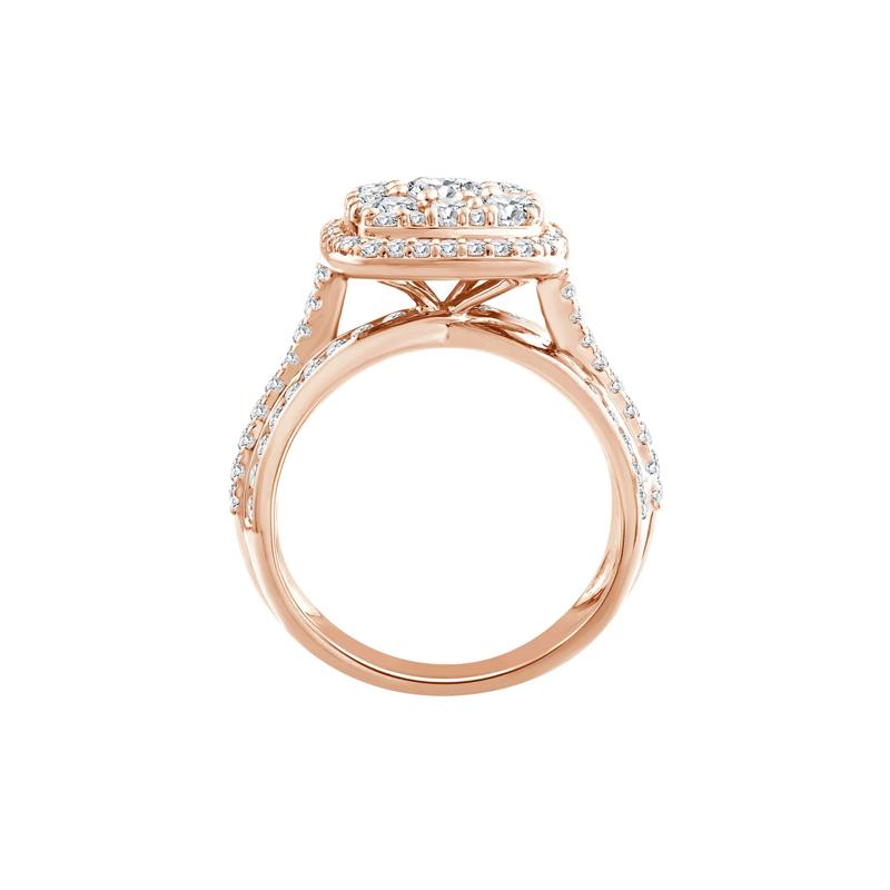 Diamond Composite Engagement Ring in 10K Rose Gold (2 ct. tw.) – Image 2 of 3