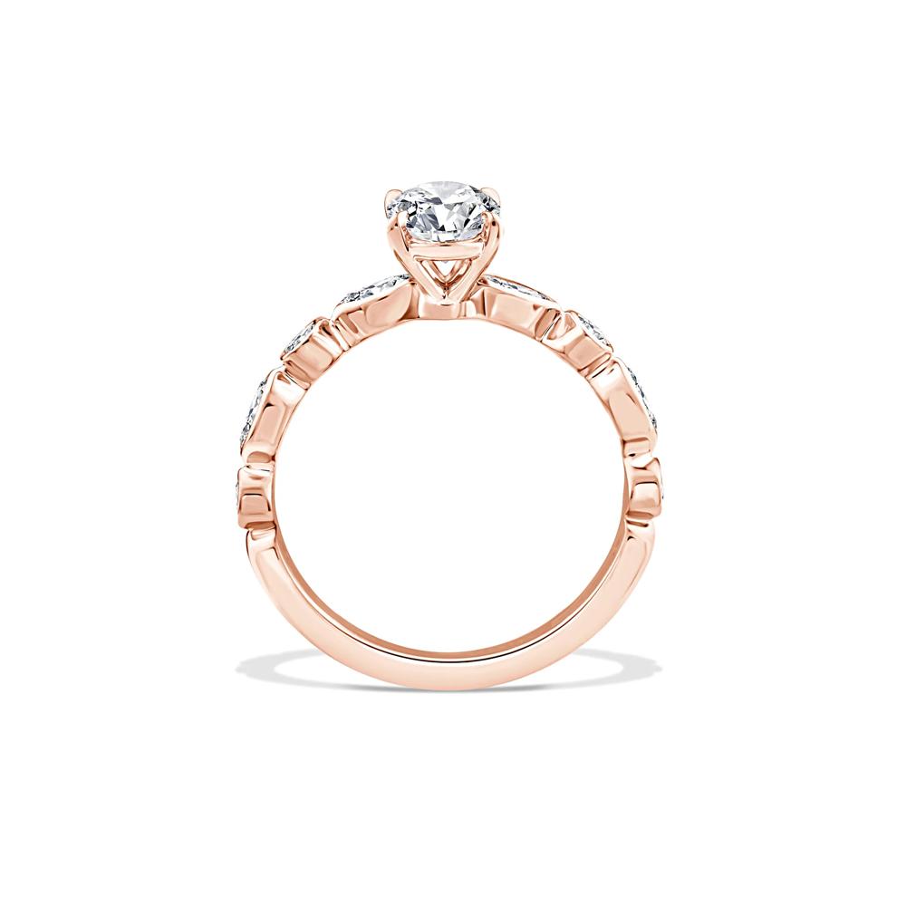 Lab Grown Diamond Oval Center Engagement Ring in 10K Rose Gold (1 3/8 ct. tw.) – Image 2 of 4