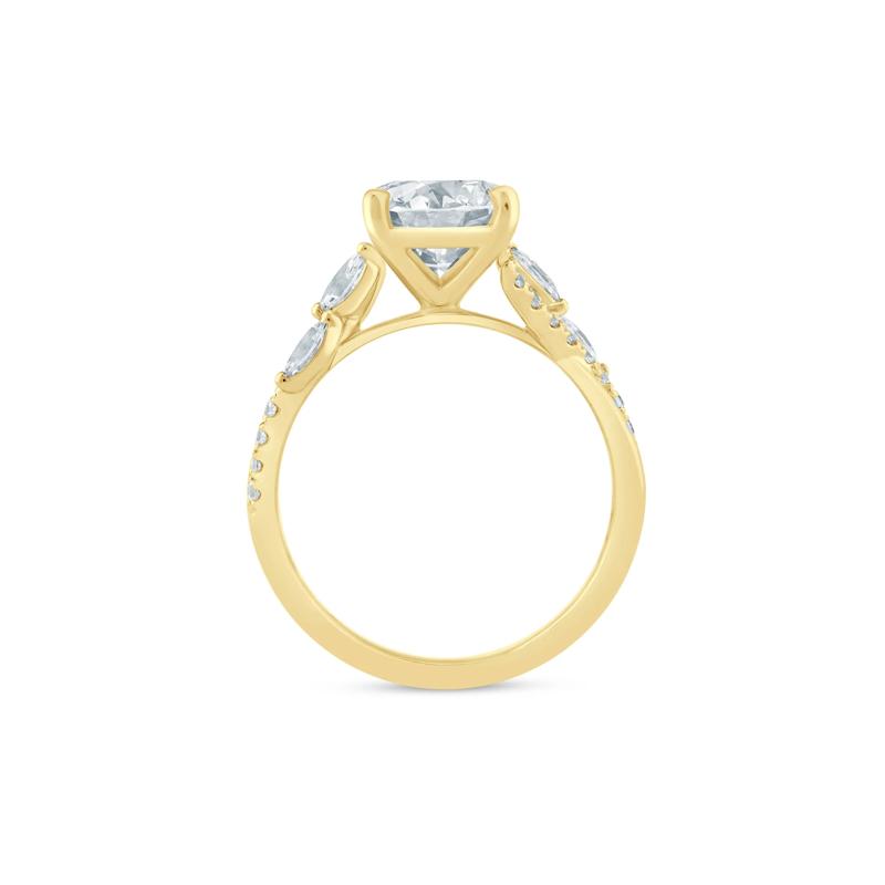 Leah Lab Grown Diamond Engagement Ring in 14K Yellow Gold (3 1/3 ct. tw.) – Image 2 of 3
