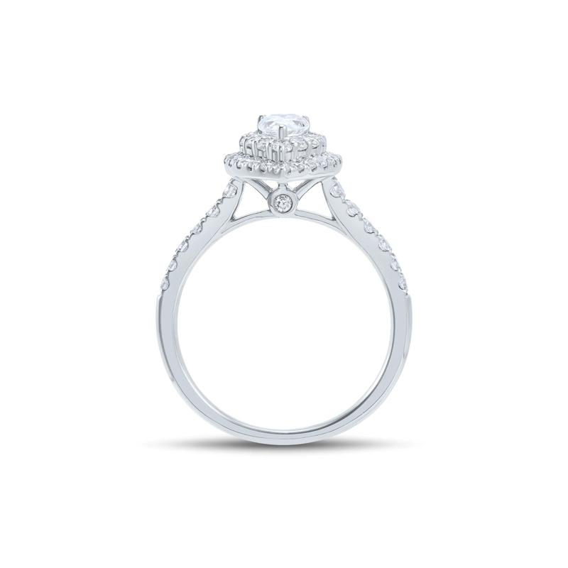 Pear-Shaped Diamond Engagement Ring in 14K White Gold &#40;1 ct. tw.&#41; – Image 2 of 4