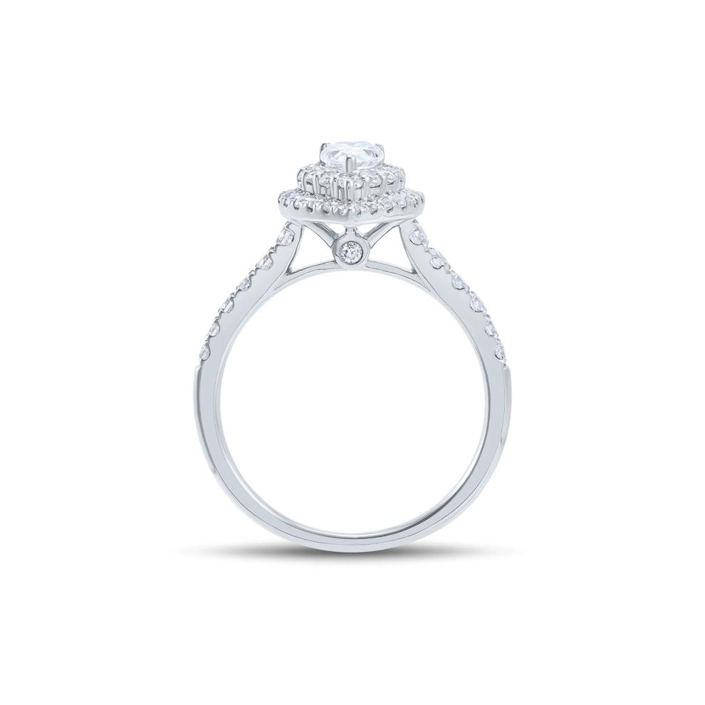 Pear-Shaped Diamond Engagement Ring in 14K White Gold (1 ct. tw.) – Image 2 of 4