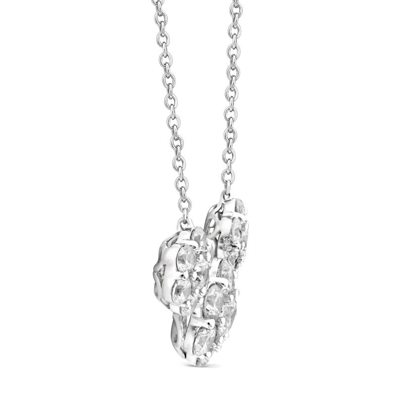 Lab Grown Diamond Cluster Pendant in 10K White Gold &#40;1 1/2 ct. tw.&#41; – Image 2 of 2