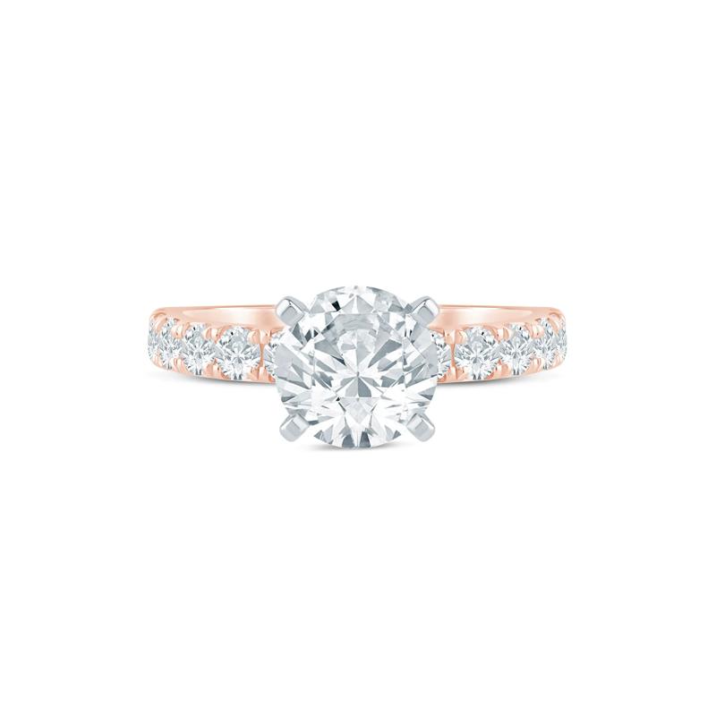 Diamond Semi-Mount Engagement Ring in 14K White and Rose Gold &#40;3/4 ct. tw.&#41; &#40;Setting Only&#41; – Image 1 of 6