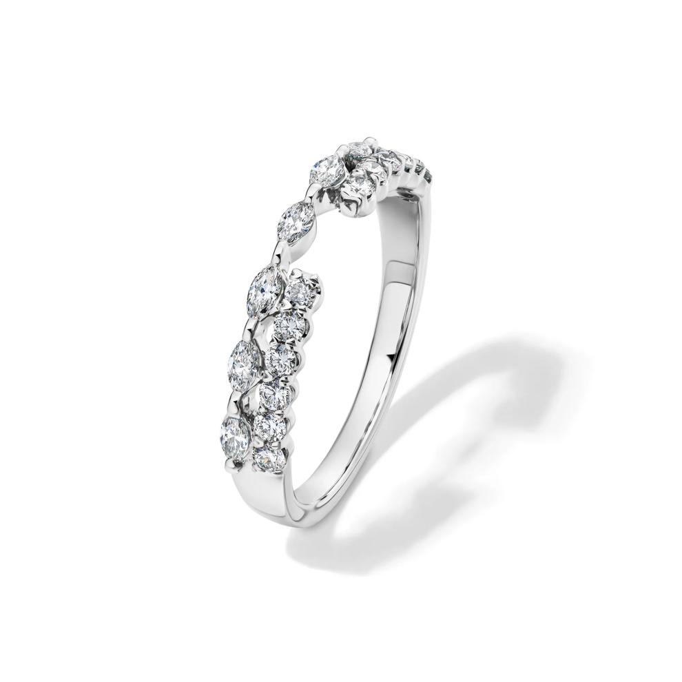 Lab Grown Diamond Open Multi-Row Band in 14K White Gold (1/2 ct. tw.) – Image 4 of 4