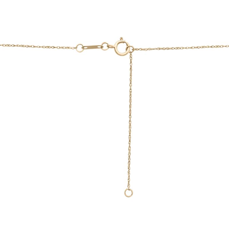 Amethyst Octagon Faux-Bezel Pendant in 10K Yellow Gold – Image 4 of 4