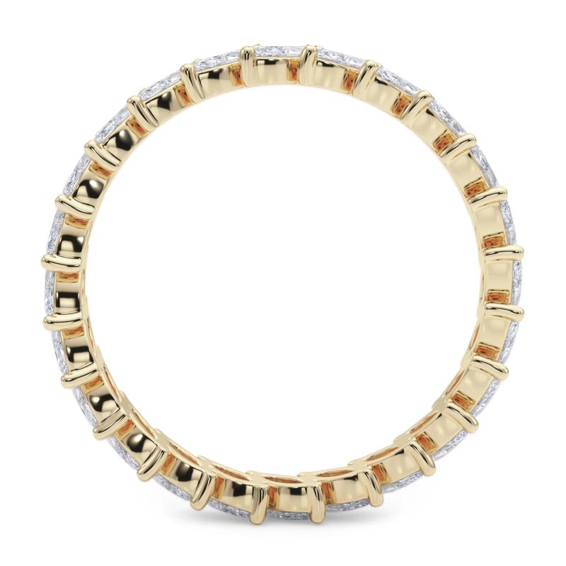 Lab Grown Diamond Marquise Slant Eternity Band in 14K Yellow Gold &#40;2 ct. tw.&#41; – Image 2 of 5