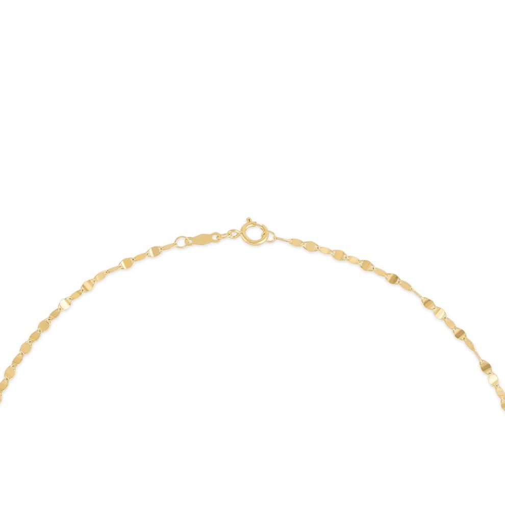 Double Layer Mirror &amp; Beaded Chain in 10K Yellow Gold, 16" – Image 2 of 4