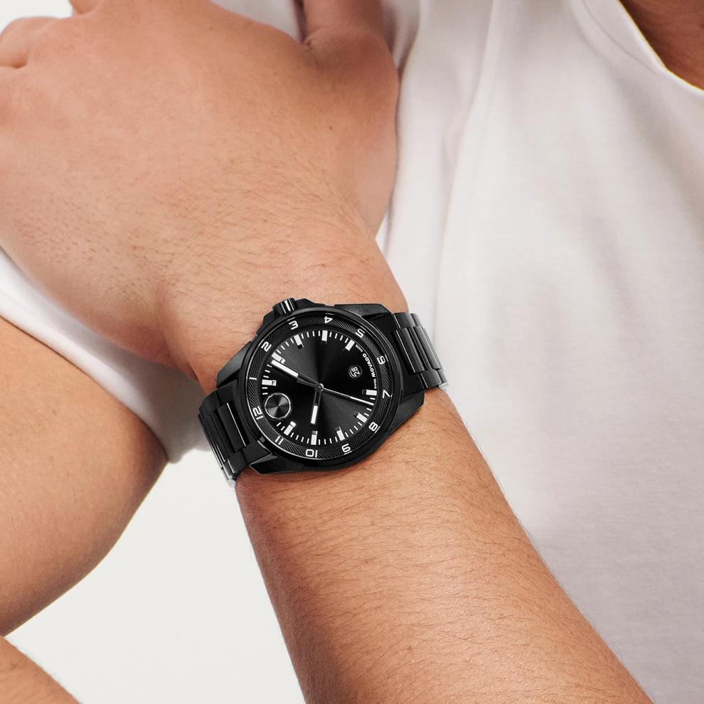 Men's Verso S Watch in Black Ion-Plated Stainless Steel – Image 3 of 3
