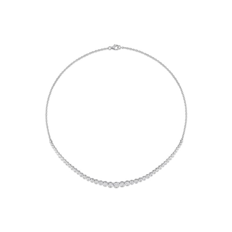 Moissanite Necklace in Sterling Silver – Image 2 of 3