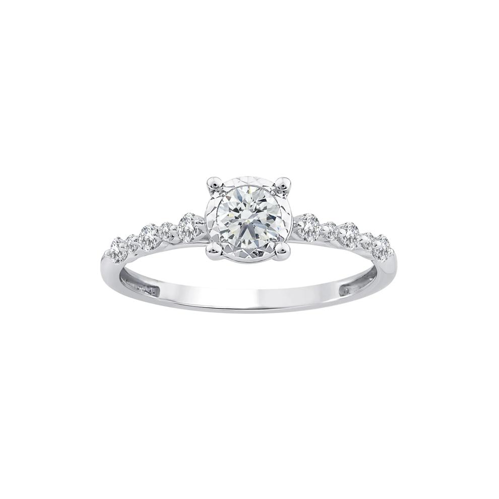 Lab Grown Diamond Promise Ring in 10K White Gold (1/2 ct. tw.) – Image 1 of 3