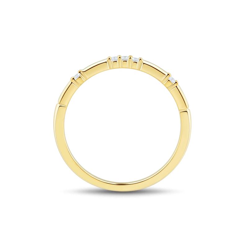 Diamond Accent Band in 10K Yellow Gold – Image 2 of 3