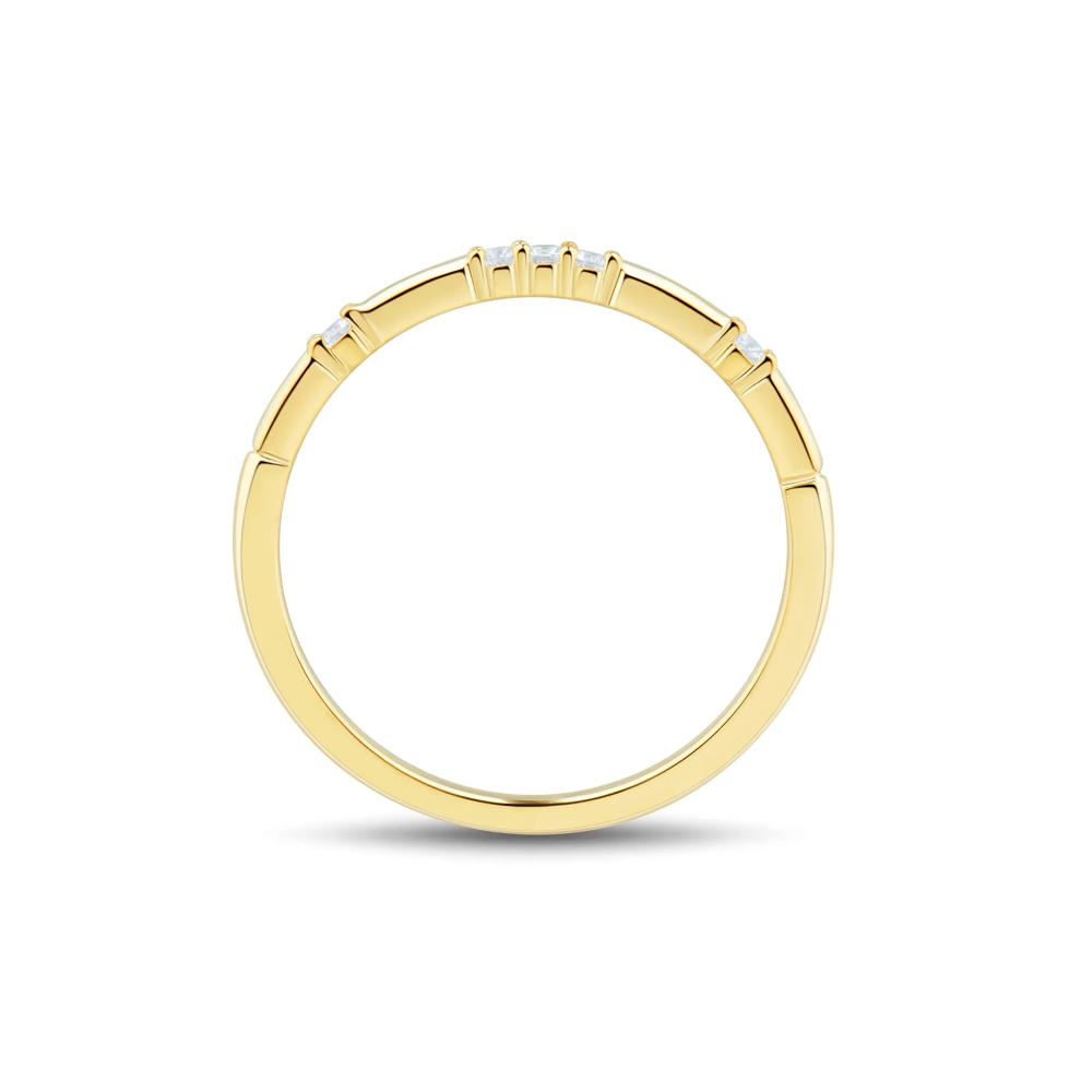 Diamond Accent Band in 10K Yellow Gold – Image 2 of 3