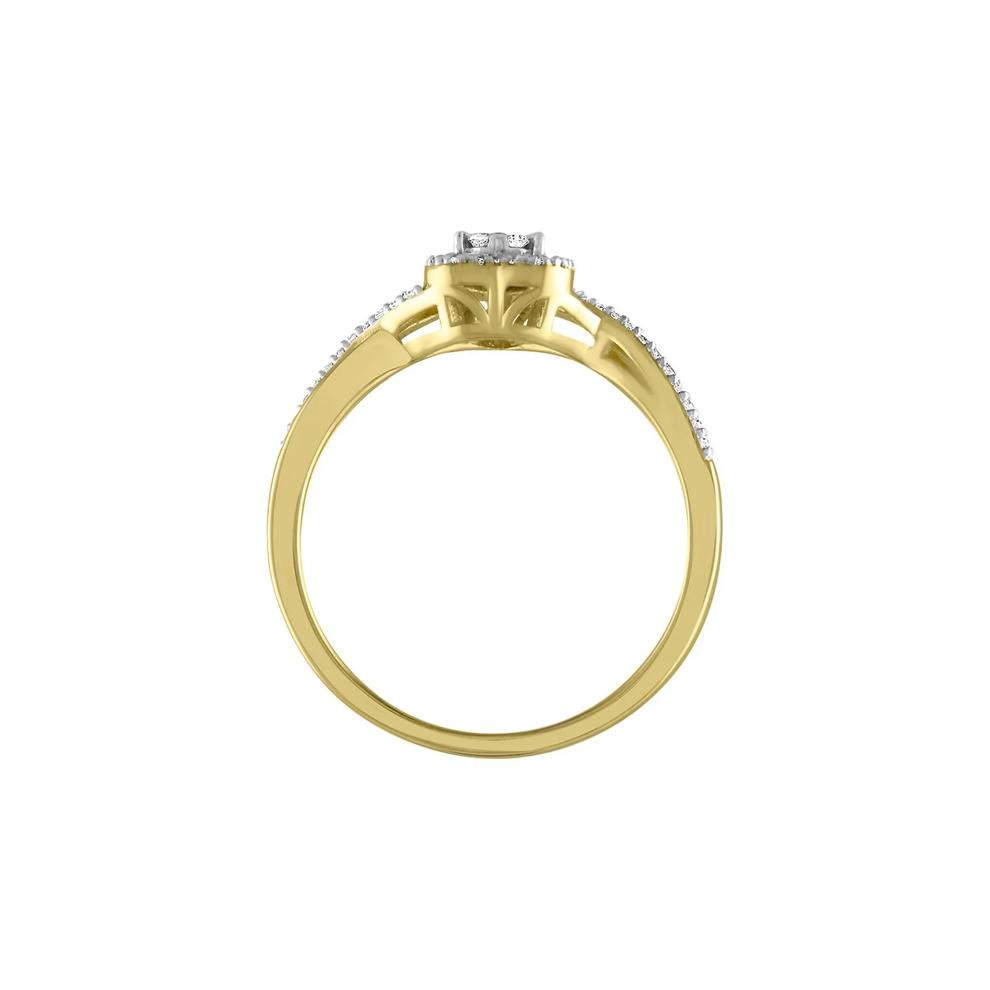 1/8 ct. tw. Diamond Heart Promise Ring in 10K Yellow Gold – Image 2 of 3