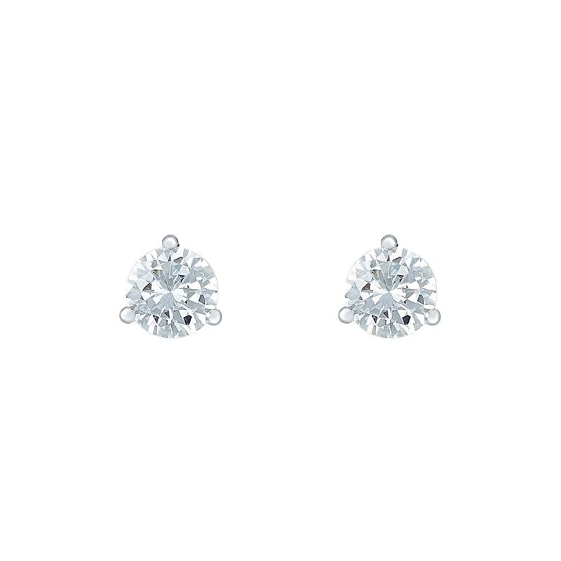1 1/2 ct. tw. Lab Grown Diamond Martini Stud Earrings in 14K White Gold  – Image 1 of 3