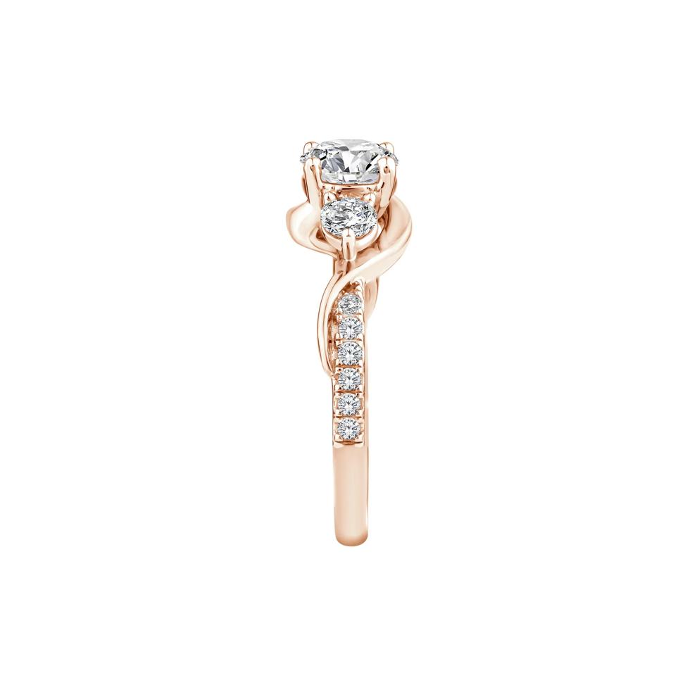 Lab Grown Diamond Three-Stone Ring in 10K Rose Gold (1 1/2 ct. tw.) – Image 3 of 3