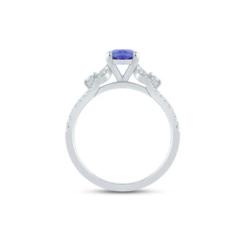 Tanzanite and Diamond Ring in 14K White Gold &#40;1/4 ct. tw.&#41; – Image 2 of 3